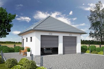  Projekt garażu G330E (SLN2388) - projekt garażu parterowego - Zdjęcie 1