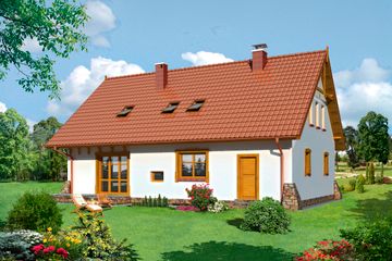  Projekt domu BS-09 dwurodzinny (JGC1004) - projekt domu parterowego z poddaszem - Zdjęcie 2