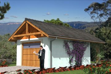  Projekt garażu G-1 szkieletowy (BBD1228) - projekt garażu parterowego - Zdjęcie 1