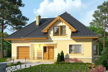  Projekt domu Mokka 2 (WRN1291) - projekt domu parterowego z poddaszem - Zdjęcie 1