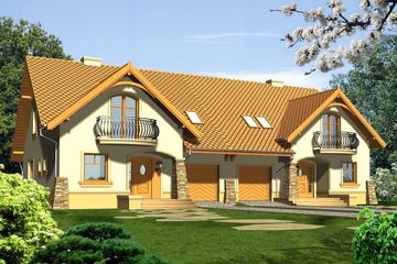  Projekt domu Klasyka 2 (WRN1083) - projekt domu parterowego z poddaszem - Zdjęcie 3