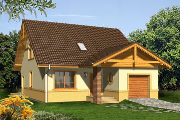  Projekt domu Koneser (WRN1112) - projekt domu parterowego z poddaszem - Zdjęcie 3