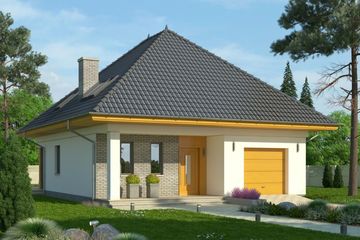  Projekt domu Eden 2 (WRN1294) - projekt domu parterowego z poddaszem - Zdjęcie 2