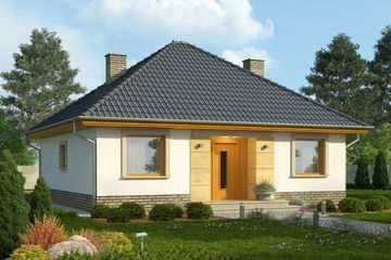  Projekt domu Kamyczek 2 (WRN1295) - projekt domu parterowego - Zdjęcie 1