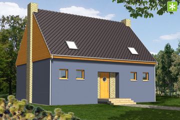  Projekt domu Moon (WRN1099) - projekt domu parterowego z poddaszem - Zdjęcie 3