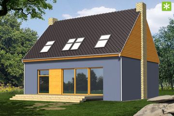  Projekt domu Moon (WRN1099) - projekt domu parterowego z poddaszem - Zdjęcie 4