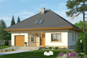  Projekt domu Malaga 2 (WRN1297) - projekt domu parterowego z poddaszem - Zdjęcie 4
