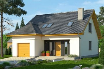  Projekt domu Omega 2 (WRN1299) - projekt domu parterowego z poddaszem - Zdjęcie 3