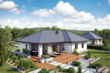  Projekt domu TK133 (WAK1065) - projekt domu parterowego - Zdjęcie 2