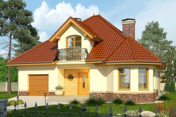  Projekt domu Viva 2 (WRN1300) - projekt domu parterowego z poddaszem - Zdjęcie 1