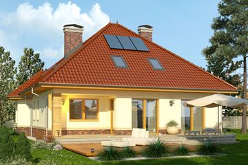 Projekt domu Viva 2 (WRN1300) - projekt domu parterowego z poddaszem - Zdjęcie 2