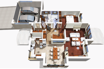  Projekt domu Kastor z garażem 2-st. [A1] (WRF1431) - projekt domu z pełnym piętrem - Zdjęcie 3