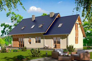  Projekt domu BS-15 dwulokalowy (JGC1009) - projekt domu parterowego z poddaszem - Zdjęcie 3