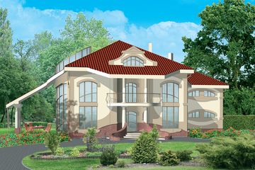  Projekt domu Arcadio (WAL1018) - projekt domu z pełnym piętrem i poddaszem - Zdjęcie 1