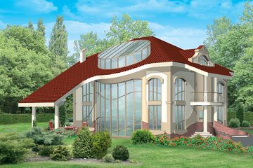  Projekt domu Arcadio (WAL1018) - projekt domu z pełnym piętrem i poddaszem - Zdjęcie 2