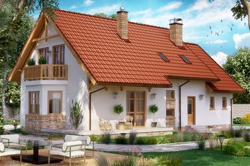  Projekt domu BW-03 (JGC1012) - projekt domu parterowego z poddaszem - Zdjęcie 2