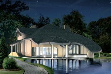  Projekt domu Bossanova (WAL1022) - projekt domu parterowego z poddaszem - Zdjęcie 2