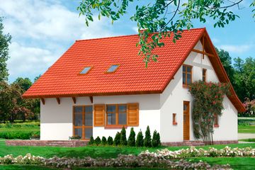  Projekt domu BW-05 (JGC1018) - projekt domu parterowego z poddaszem - Zdjęcie 2