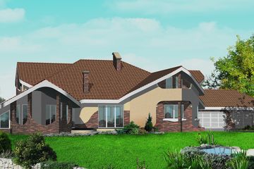  Projekt domu Rock (WAL1032) - projekt domu parterowego z poddaszem - Zdjęcie 1