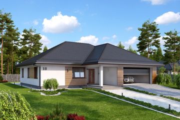  Projekt domu Luzzi II Termo (KRH1405) - projekt domu parterowego - Zdjęcie 1