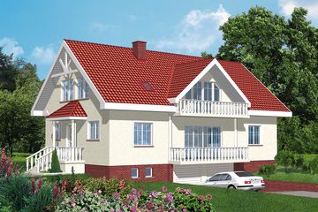  Projekt domu D2-2.12a dwurodzinny (JGC1060) - projekt domu parterowego z poddaszem - Zdjęcie 1