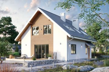  Projekt domu Tola (1320) (KRD2441) - projekt domu parterowego z poddaszem - Zdjęcie 2