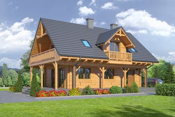  Projekt domu Świdnica 15 dw (KRP1851) - projekt domu parterowego z poddaszem - Zdjęcie 1