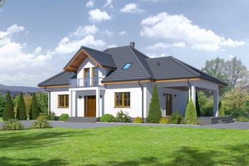  Projekt domu Antonin p 31 (KRP1856) - projekt domu parterowego z poddaszem - Zdjęcie 1