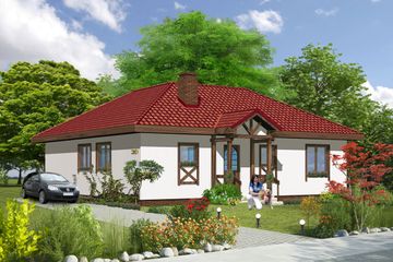  Projekt domu W-39.12 (JGC1097) - projekt domu parterowego - Zdjęcie 1