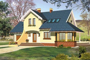  Projekt domu Kaena I (WRH1111) - projekt domu parterowego z poddaszem - Zdjęcie 3