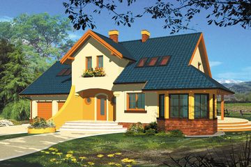  Projekt domu Kaena II (WRH1112) - projekt domu parterowego z poddaszem - Zdjęcie 4