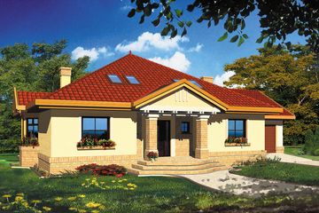  Projekt domu Sinope I (WRH1149) - projekt domu parterowego z poddaszem - Zdjęcie 3