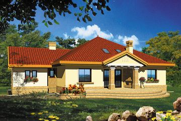  Projekt domu Sinope I (WRH1149) - projekt domu parterowego z poddaszem - Zdjęcie 4