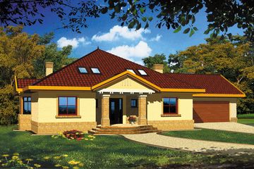  Projekt domu Sinope II (WRH1150) - projekt domu parterowego z poddaszem - Zdjęcie 3