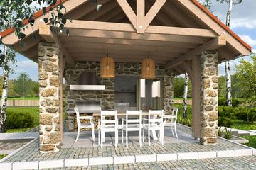  Projekt kuchni letniej Kuchnia letnia (WRD2443) - projekt kuchni parterowego - Zdjęcie 3