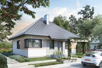  Projekt domu Fiołek (1505) (KRD2655) - projekt domu parterowego - Zdjęcie 1
