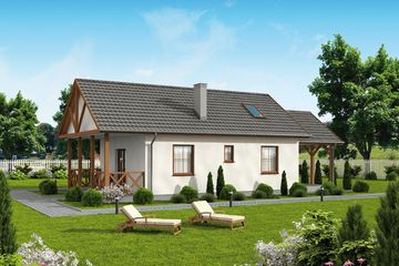  Projekt domu Montevideo (SLN1749) - projekt domu parterowego - Zdjęcie 3