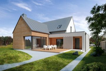  Projekt domu Vivo (ZGA1004) - projekt domu parterowego z poddaszem - Zdjęcie 1