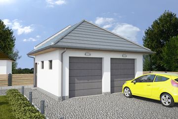  Projekt garażu G330G (SLN2390) - projekt garażu parterowego - Zdjęcie 1