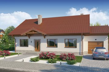  Projekt domu Betina (WRW1253) - projekt domu parterowego - Zdjęcie 1