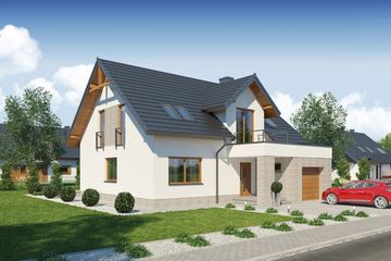  Projekt domu Ksawery (WRW1254) - projekt domu parterowego z poddaszem - Zdjęcie 3