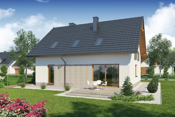  Projekt domu Ksawery (WRW1254) - projekt domu parterowego z poddaszem - Zdjęcie 2