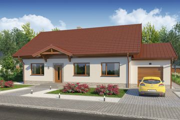  Projekt domu Timor PS (WRW1255) - projekt domu parterowego - Zdjęcie 2