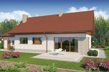  Projekt domu Timor PS (WRW1255) - projekt domu parterowego - Zdjęcie 1