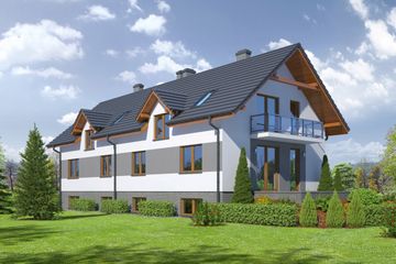  Projekt domu Gilowo 9 ab (KRP1868) - projekt domu parterowego z poddaszem - Zdjęcie 2