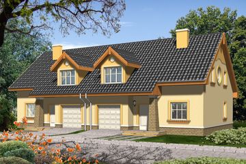  Projekt domu Samba (WRN1084) - projekt domu parterowego z poddaszem - Zdjęcie 2