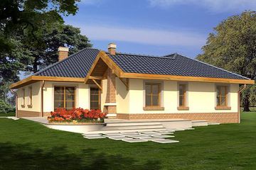  Projekt domu Luna Z1 (WRH1129) - projekt domu parterowego - Zdjęcie 3