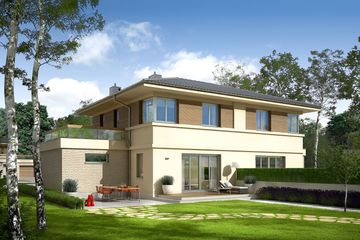  Projekt domu Fernando G1 (bliźniak) energo (WRC2613) - projekt domu z pełnym piętrem - Zdjęcie 2