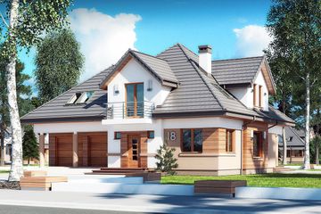  Projekt domu Faun N 2G (BSB1114) - projekt domu parterowego z poddaszem - Zdjęcie 1