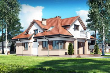  Projekt domu Goblin II N (BSB1115) - projekt domu parterowego z poddaszem - Zdjęcie 2